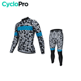 Tenue cycliste hiver Bleue - Atmosphère+ tenue de cyclisme thermique CycloPro Sans XS 