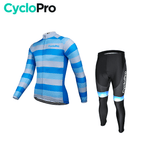 Tenue cycliste automne Bleue Homme - Evasion+ tenue de cyclisme automne CycloPro Sans XS 