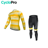 Tenue cycliste automne Jaune Homme - Evasion+ tenue de cyclisme automne CycloPro Sans XS 