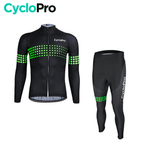 Tenue cycliste hiver Verte - Liberty+ tenue de cyclisme thermique CycloPro Sans XS 