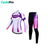 Tenue Vélo Hiver Violet - Confort+