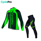 Tenue cycliste automne verte - Flash+