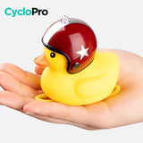 Cloche lumineuse en forme de petit canard jaune pour vélo enfant cloche de bicyclette enfant CycloPro 