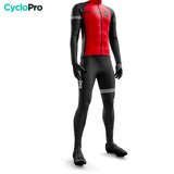 Tenue cycliste hiver Rouge - Eklïps