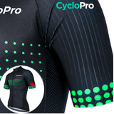 Maillot de cyclisme Vert - Liberty+ Maillot court cyclisme CycloPro 