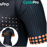 Maillot de cyclisme Orange - Liberty+ Maillot court cyclisme CycloPro 